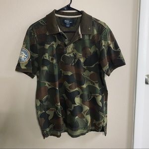 Camo polo shirt